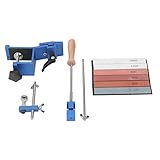 Messerschärfer mit festem Winkel, professionelles Schnellclip-Messerschärfset mit 6 Schleifsteinen...