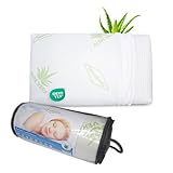 MaxxGoods orthopädisches Kissen, Nackenstützkissen aus Visco Gelschaum mit Aloe Vera Schutzbezug &...