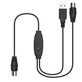 August DTB115B TV Antennen Signalverstärker Adapter – 20dB Hochleistungs-Antennenverstärker USB...