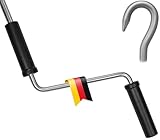 markiso Markisenkurbel 120 cm Verzinkt – Kurbel für Markise mit Fleischerhaken –...