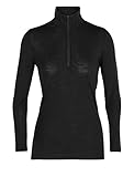 Icebreaker Damen 100% Merino Wolle Everyday Langarmshirt mit halben Reißverschluss - 175...