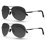 J.Fée Polarisierte Sonnenbrille Herren, Pilotenbrille Herren, Sonnenbrille Herren Verspiegelt,...