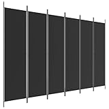 vidaXL Paravent 6-TLG. Raumtrenner Raumteiler Trennwand Umkleide Sichtschutz Spanische Wand...