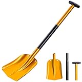 Schneeschaufel Alu, Abnehmbares Schneeschaufel Kinder & Erwachsene, Schneeschieber Snow Shovel...