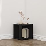 WEMYUFURN Moderner Eckschrank aus Eichenholz mit platzsparendem Design für Wohnzimmer und...