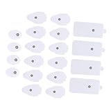 ibasenice 20 Stück Teiliges Selbstklebende Vlies Elektrodenpads in Verschiedenen Formen Langlebig...