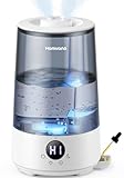 Homvana Luftbefeuchter Schlafzimmer Top-Fill, 3.6L 360°Cool Mist 34H Dauerhaft, Ruhig 16dB...
