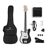 VISIONSTRING E Bass Gitarre Linkshänder mit Verstärker 10W für Erwachsene - Elektrische...
