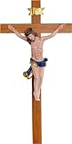 Kaltner Präsente Geschenkidee – Holzkreuz Wandkreuz Kruzifix aus Echtholz mit Jesus Christus...