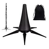 MEGYAD Klarinettenständer Schwarz: Trompetenständer Faltbarer mit 5 Beinen, Trompetenhalter...