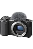 Sony ZV-E10 Vlogging Kamera (APS-C) – 4K-Video, schwenkbares Display, Echtzeit-Augen-Autofokus,...