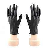 Rcxnm Haarstyling-Handschuhe, wasserdicht, latexverstärkt, rutschfest, 2 Paar