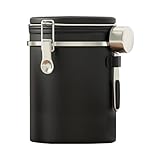 Begchy Luftdichter Behälter für Kaffeedose, Edelstahl, 1800 ml, mit Datums-Tracker, Messlöffel,...