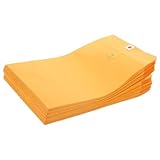 Alipis 100 Stück Braune Kraftpapier Umschläge 152x229mm mit Klammerverschluss und Gummierung...