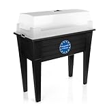 BigDean Hochbeet aus wetterfestem & robustem Kunststoff – Hochbeet für Garten und Balkon geeignet...