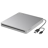 Rastapulz Ultra Slim Externer DVD- mit USB 3.0 & Type-C, Slot-in CD DVD für...