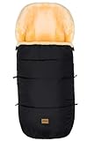 Fillikid Lammfellfußsack Makalu Exklusiv | Winterfußsack aus medizinischem Fell | Warmer Fussack...