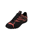 Puma ATTACANTO TT Fußballschuh für Herren, Schwarz-leuchtendes Rot, 46 EU