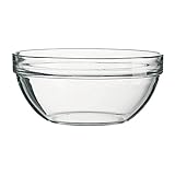 Arcoroc ARC 09994 Empilable Schale, Stapelschale, Schüssel, 26cm, 4.5 Liter, Glas, transparent, 1...