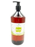Mandelöl 1000 ml süß, kaltgepresst 100% rein Massageöl, Babyöl Gesicht, Körper, Haar, Bart,...