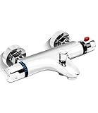 Badewannenarmatur mit Thermostat, Armatur Badewanne Thermostat, Duscharmatur Aufputz Mischbatterie...