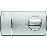 ABUS Tür-Zusatzschloss 2110 - Tür-Zusatzsicherung mit Drehknauf innen und Schließzylinder außen...