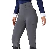 RUWLFE Vollbesatz-Reithose aus Silikon mit Rutschfester Sohle for Damen, elastisch, eng anliegend,...