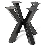 INMOZATA Tischbeine Metall Tischfüße Schwarz Tischgestell DIY Möbelfüße für Schreibtisch...