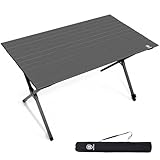 EVER ADVANCED Campingtisch Klappbar Aluminium 120X70CM Klapptisch 100KG Belastbar Aufrollbarer...