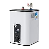 8L Untertisch Boiler - Druckfester Warmwasserspeicher 1500W Untertischgerät mit LED-Display,...