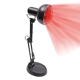 Infrarotlampe mit Anti-Verbrühung Mesh Cover 150W Rotlichtlampe Wärmelampe Für Behandlung von...