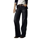 Jeans Rock Damen Jeans hohe Taille trendy Cargo Jeans Stoff Hose Damen high Waist Creme Jeans Damen...