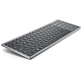 Dell Tastatur KB740-GY-R-SPN, Grau, QWERTY-Tastatur, Spanisch