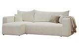 GREKPOL Sofa mit Schlaffunktion 145x248 Sofa 3 Sitzer - Ecksofa mit Schlaffunktion und Bettkasten -...