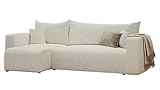 GREKPOL Ecksofa Piano Stoff Couch Sofa mit Schlaffunktion und Bettkasten Schlafsofa Polsterecke...