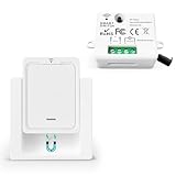 Tedeligo Kabelloses Lichtschalter Satz Funk, Mobiler Funksender Wandsender 2 in 1 Funkschalter Licht...