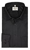 Marvelis Herrenhemd | Modern Fit | Extra Langer Arm 69cm | Chambray Anthrazit | New Kent Kragen |...