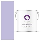 Q-COVER Latexfarbe 5 L Hellviolett Innenfarbe Wandfarbe Deckenfarbe Klasse 3 Mattfarbe Scheuerfest...