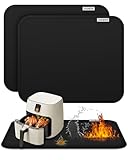 2 Stück Feuerfeste Unterlage 38x46cm Hitzebeständige Unterlage für Luftfritteuse,...