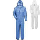Safetytex SMS Schutzanzug - Einweg Overall - PSA Kat. 3 Typ 5/6 - Partikeldicht &...