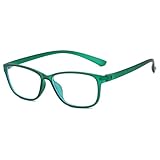 ALKAHE Superleicht Lesebrille Damen Herren Metalllose UV400 Schutz Lesehilfe Kunststoff Sehhilfe...