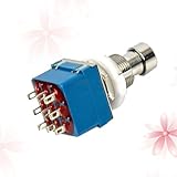 iplusmile Effektpedal Fußschalter Metall 3Pdt True Bypass 9 Polig Stomp Gitarreneffektpedal für...