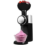 LJXX Eismaschine, Eismaschine mit Kompressor zu Hause, Gesunde Dessertfrucht Soft Serve Maker für...