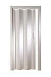 Kunststoff - Falttür ohne Fenster Luciana weiß 88,5x202 cm doppelwandig 10 mm; Made in Italy