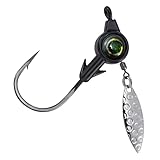 Dr.Fish Underspin Jigs Angelvorrichtungen, Mustad-Haken, 3D-Ösen, Crappie-Jigköpfe, runde...