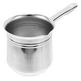 Cabilock Edelstahl Handbrühkanne 720 ml Türkischer Kaffeekessel für Camping und Haushalt Camping...