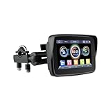 Rhghfujhgy Tragbares 5-Navigations-GPS-Display, Wasserdichtes Motorrad-Display, Schwarz, 1 Set