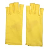 Veemoon 1 Paar UV Schutz Halb Fingerhandschuhe aus Polyester Atmungsaktiv Elastisch Nagel...