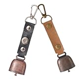 SEWACC 2 Stück Outdoor Hängende Glocken für Rucksack Leichtgewichtige Wander alarmglocken mit...