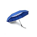 Regenschirm mit LED Beleuchtung, 2-lagig - Windsicher, Reflektorband Schirm Taschenschirm...